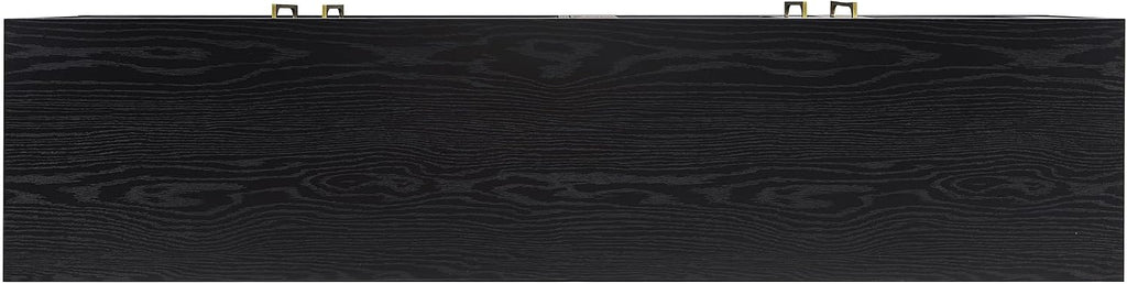 Henn&Hart Tillman Rectangular TV Stand for TV's up to 80' in Black Grain | Rectangular, for TV's, in Black Grain