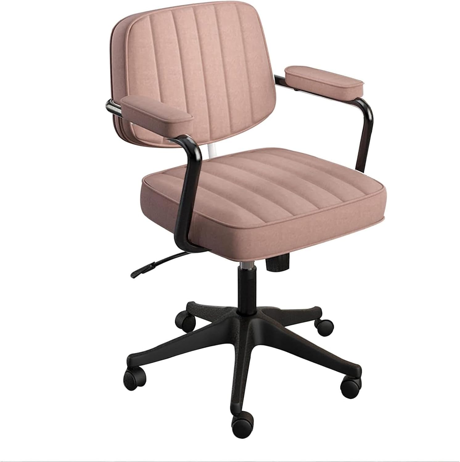 Heavy-Duty Office Chair, Padded Gaming & Computer Desk Chair, Breathable Mesh, Adjustable Swivel, Max Capacity 400 Lbs (Pink)