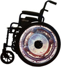 Wheelchair Memorial Day Wheels Covers for Boys, Wheelchair, Enhances Aesthetics, Easy Install/Remove, Lightweight, Waterproof, (Electric Pulse)