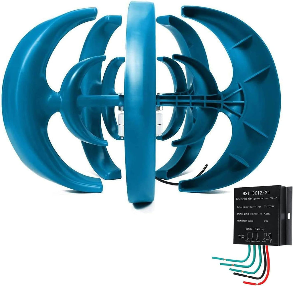 12V 24V Vertical Wind Generator Kit - 3-Phase Permanent Magnet for DIY Solar Windmill, Renewable Energy Model, Science Project Tool, Eco-Friendly Power Solution