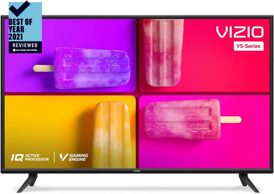 VIZIO 43-Inch V-Series 4K UHD LED Smart TV with Voice Remote, Dolby Vision, HDR10+, Alexa Compatibility, V435-J01, 2022 Model