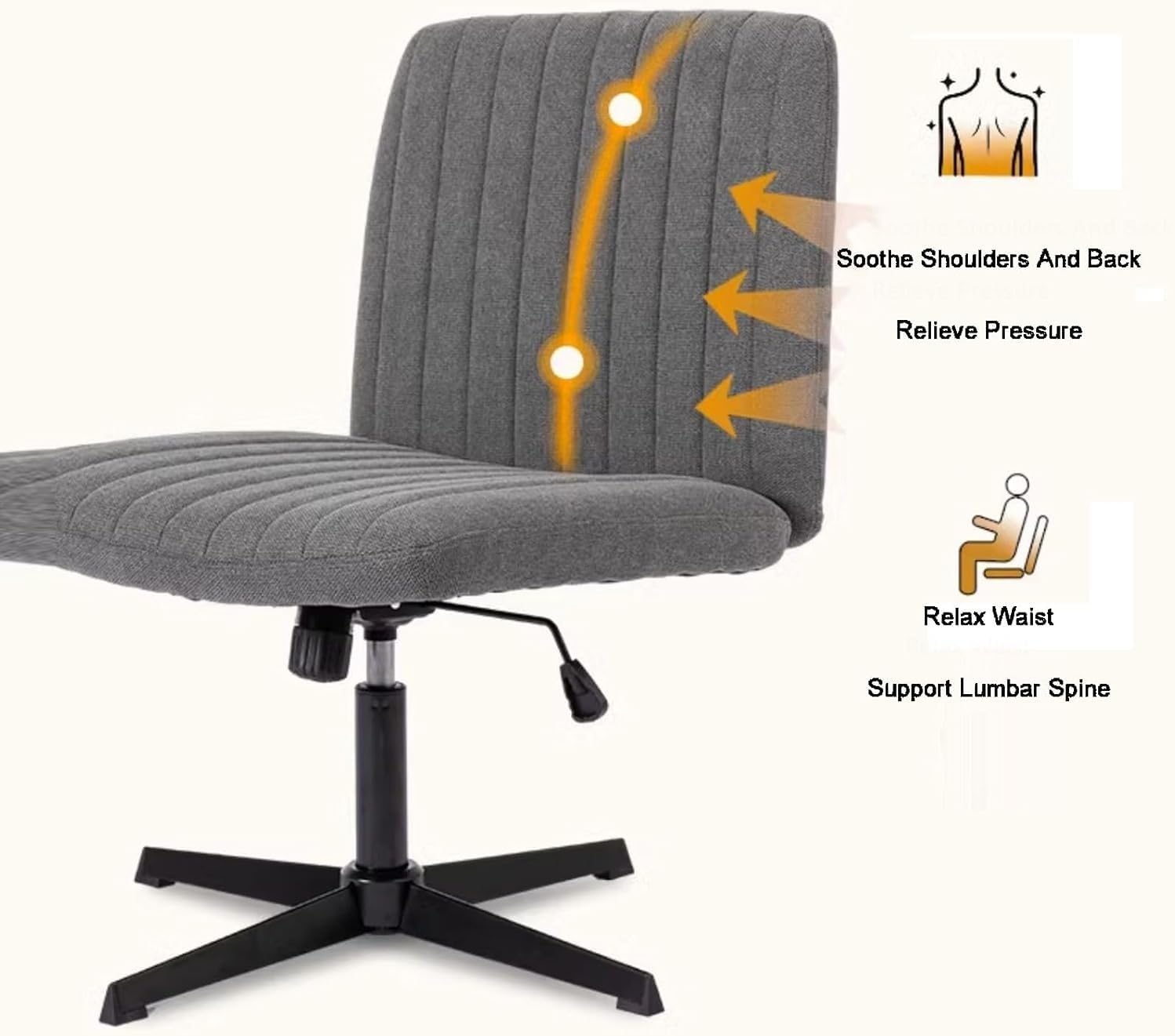 Video Gaming Chair Height Adjustable Computer Desk Comfortable Lumbar Support 400LBS Capacity Adults and Teens(Color1)