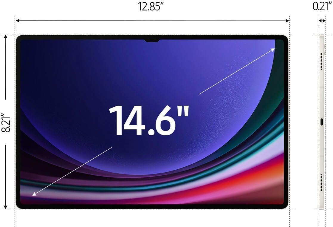 SAMSUNG Galaxy Tab S9 Ultra 512GB 14.6' Wi-Fi 6E Android Tablet - Beige (Renewed)
