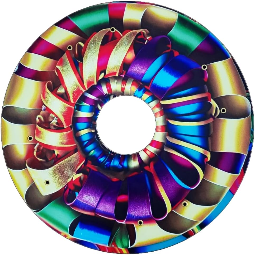 Designer Cover for Wheelchair Wheels, Enhances Aesthetics, Easy Install/Remove, Lightweight, New Matt Finish (Silky Ribbons)