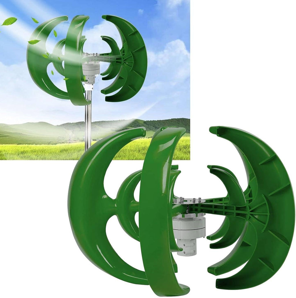 12V 24V Vertical Axis Wind Generator Kit - 3-Phase Permanent Magnet DIY Wind Turbine for Solar-Powered Models, Renewable Energy Science Teaching Tool