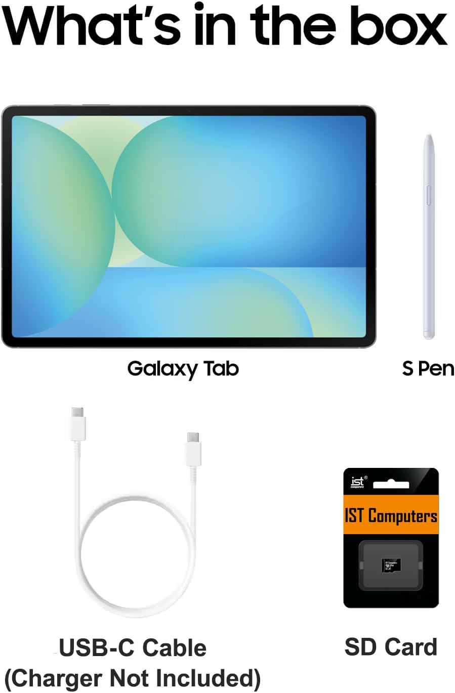 Samsung Galaxy Tab S10 FE AI Android Tablet (10.9' 2K+ 90Hz Touchscreen, 8-Core, 8GB RAM, 384GB Storage (128GB+256GB SD Card)), S Pen, Long Battery Life, Dual Cameras, Ultra Light, SM-X520