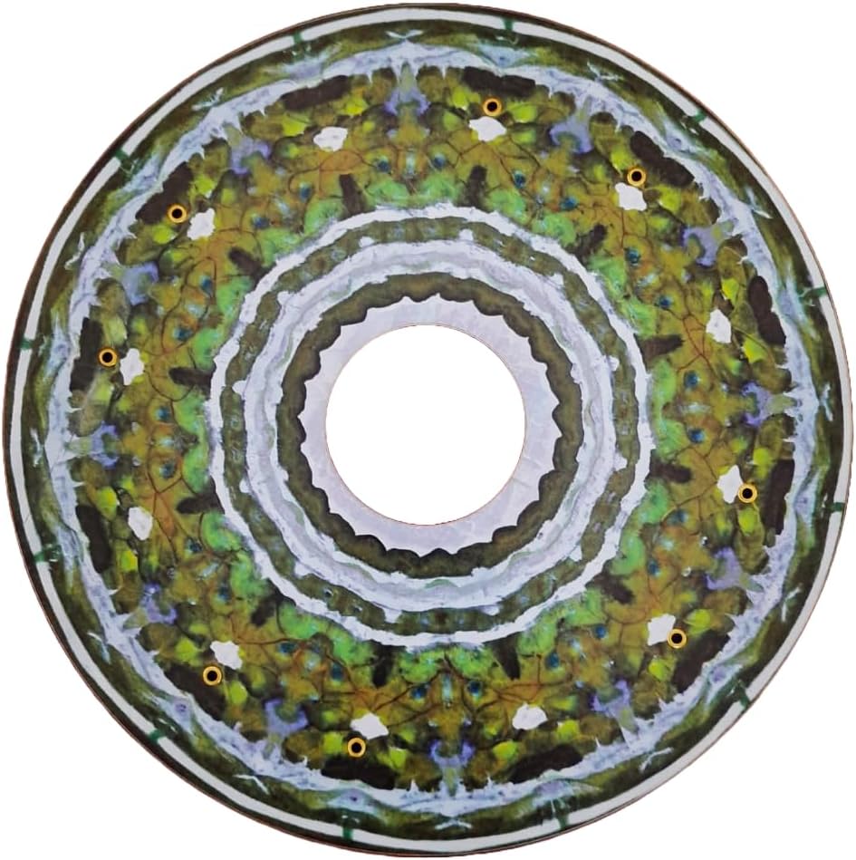 Designer Cover for Wheelchair Wheels, Enhances Aesthetics, Easy Install/Remove, Lightweight, New Matt Finish (Lush Leaves)