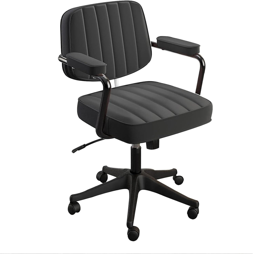 Heavy-Duty Office Chair, Padded Gaming & Computer Desk Chair, Breathable Mesh, Adjustable Swivel, Max Capacity 400 Lbs (Black)
