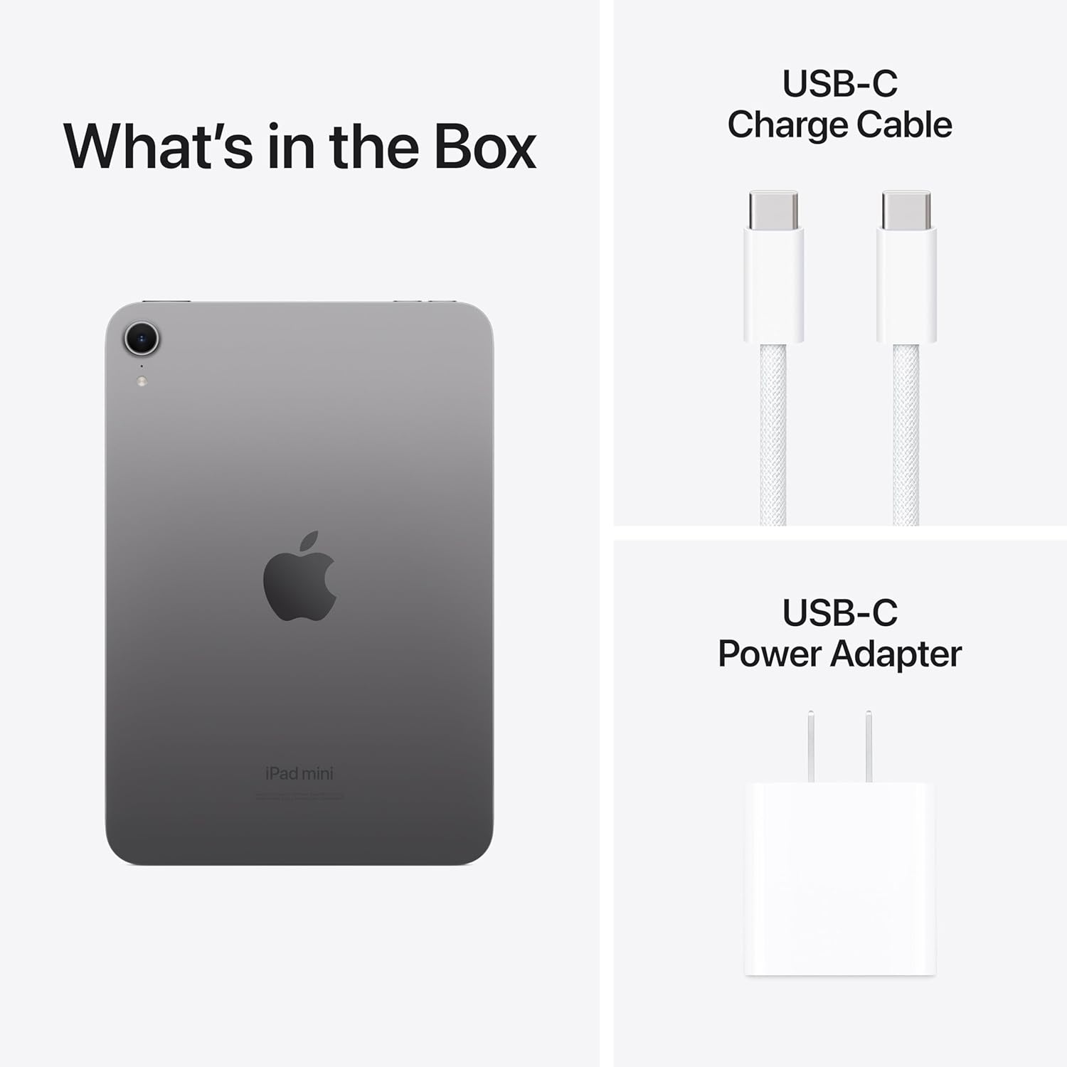 Apple iPad mini (A17 Pro): Apple Intelligence, 8.3-inch Liquid Retina Display, 256GB, Wi-Fi 6E, 12MP Front/12MP Back Camera, Touch ID, All-Day Battery Life — Space Gray