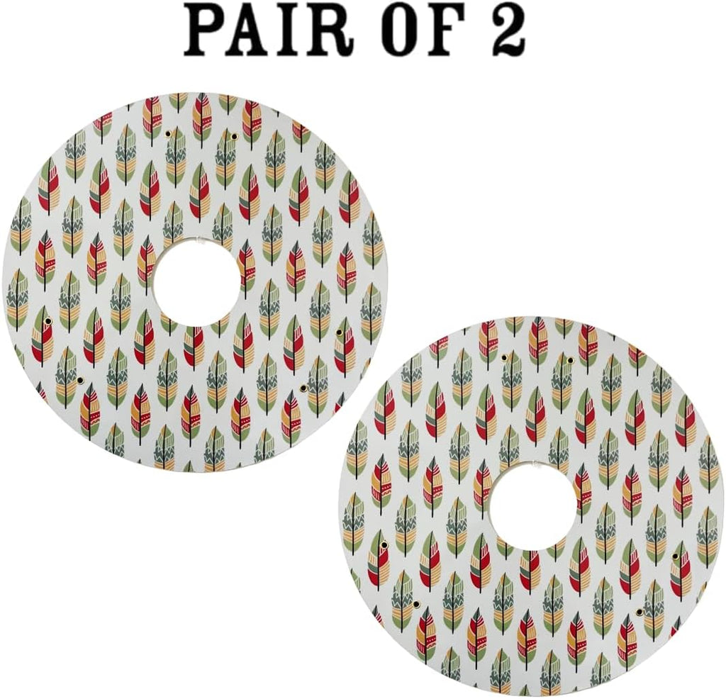 Wheelchair Wheel Covers, Designer Cover for Wheelchair Wheels, Enhances Aesthetics, Easy Install/Remove, Lightweight, Waterproof (Special Mozaic Reflective Pattern)