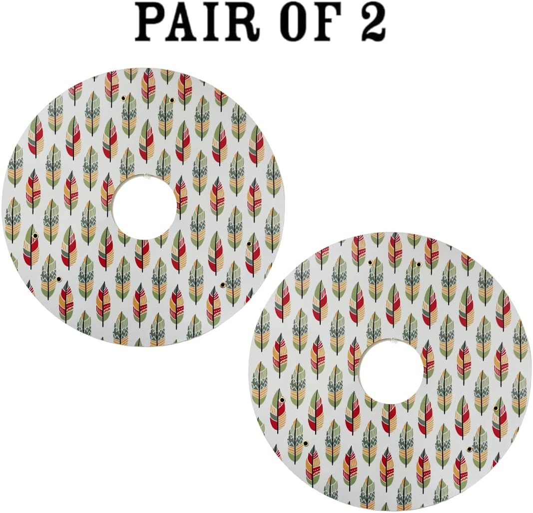 Wheelchair Wheel Covers, Designer Cover for Wheelchair Wheels, Enhances Aesthetics, Easy Install/Remove, Lightweight, Waterproof (Special Mozaic Reflective Pattern)
