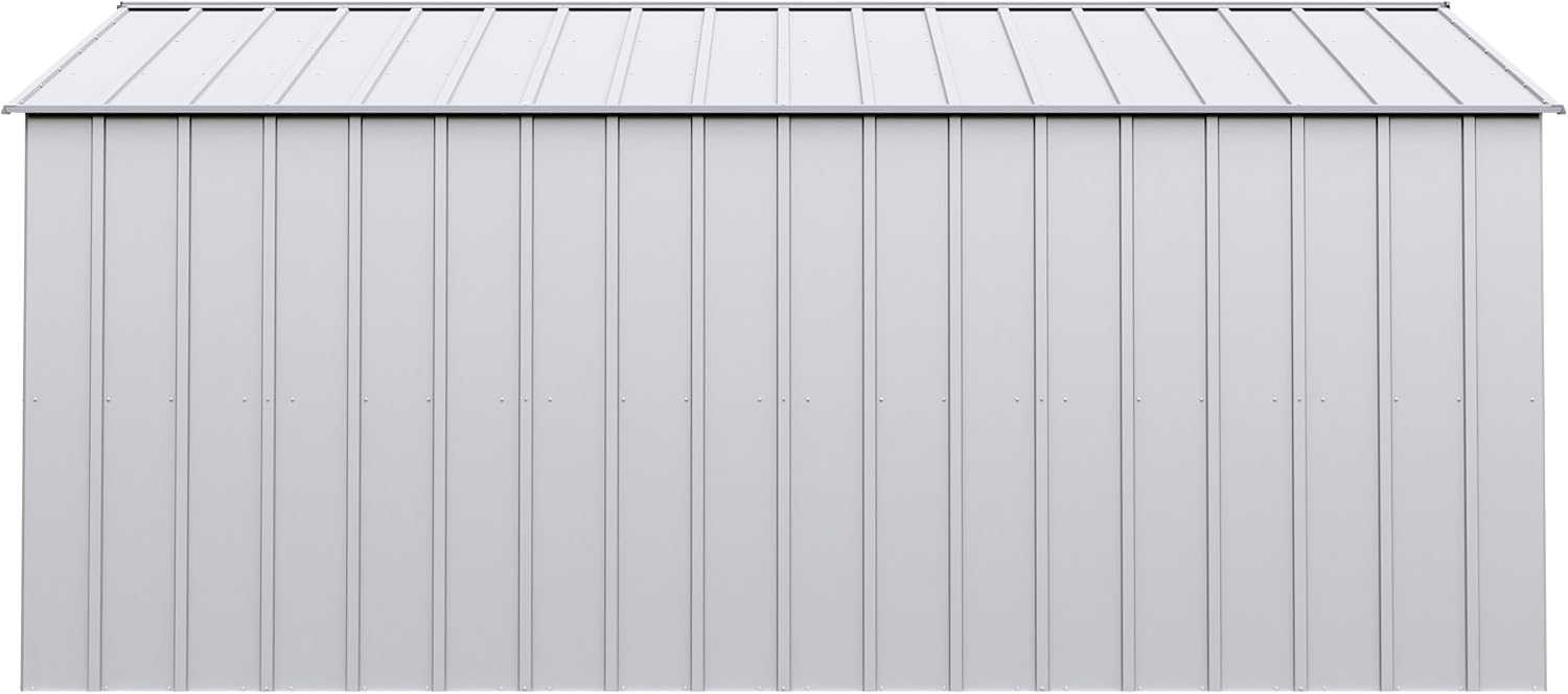 Arrow Classic Metal Shed, 14 x 14, Flute Grey