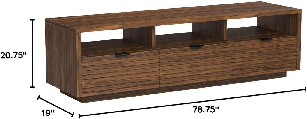 Sauder Harvey Park TV Credenza, Accommodates up to 70-Inch TV, Large Credenza - Grand Walnut Finish
