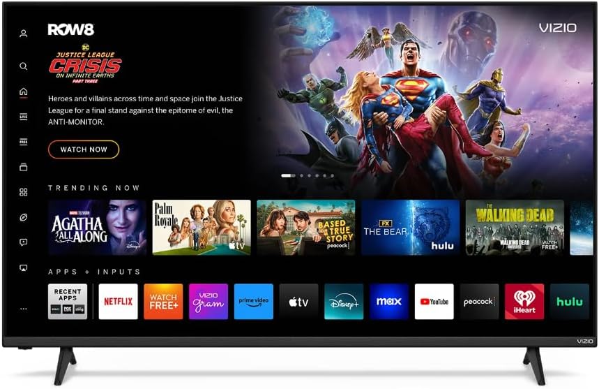 VIZIO 55' 4K UHD QLED Smart TV with Dolby Vision HDR, Wi-Fi 6, HDMI 2.1, Bluetooth, Alexa and Apple AirPlay Compatible (VQD55M-0804) (Renewed)