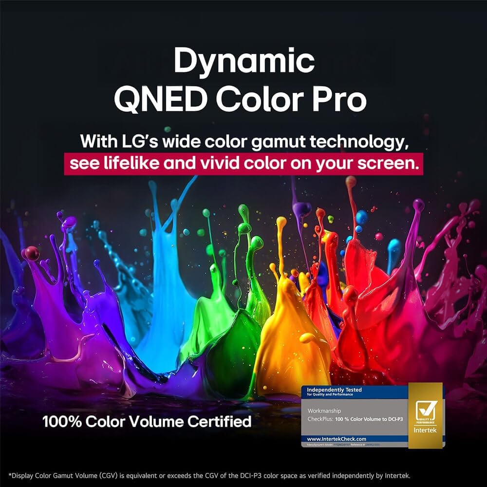 LG 43-Inch Class QNED AI 4K QNED82A Series Smart TV w/AI Sound, HDR10, 4K Super Upscaling, Filmmaker Mode, Wow Orchestra, Alexa Built-in (43QNED82AUA, 2025)
