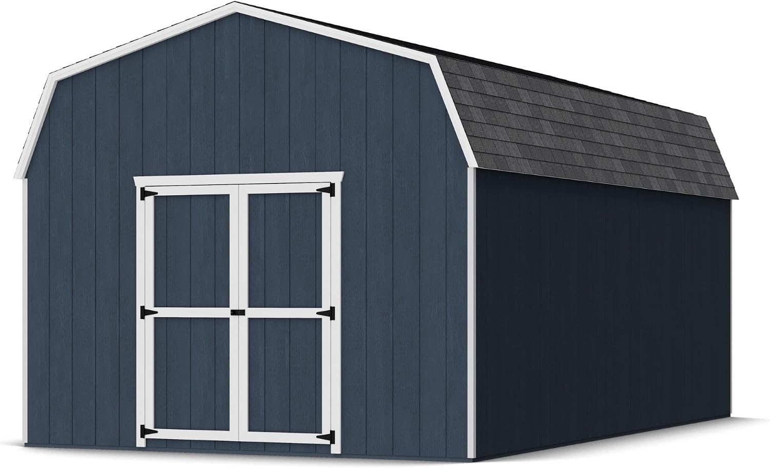 Little Cottage Co. 12x20 Value Gambrel Barn with 6 ft. Sidewalls with Floor, Outdoor Wood Storage Shed Do-It-Yourself Precut Kit