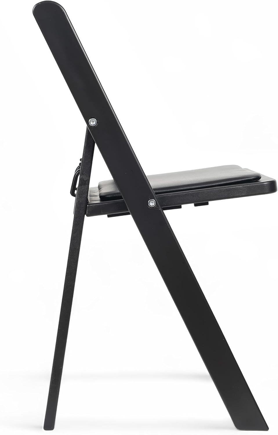 Flash Furniture Hercules Set of 10 Kids Black Resin Folding Chair with Black Vinyl Padded Seat