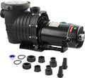 Pool Pump Above Ground/Inground,2HP 6900 GPH Powerful Selfpriming Pool Pump for 15,000-31,000 Pools for Dual Voltage Swimming Pump with Strainer Basket,Includes Pipe Fittings