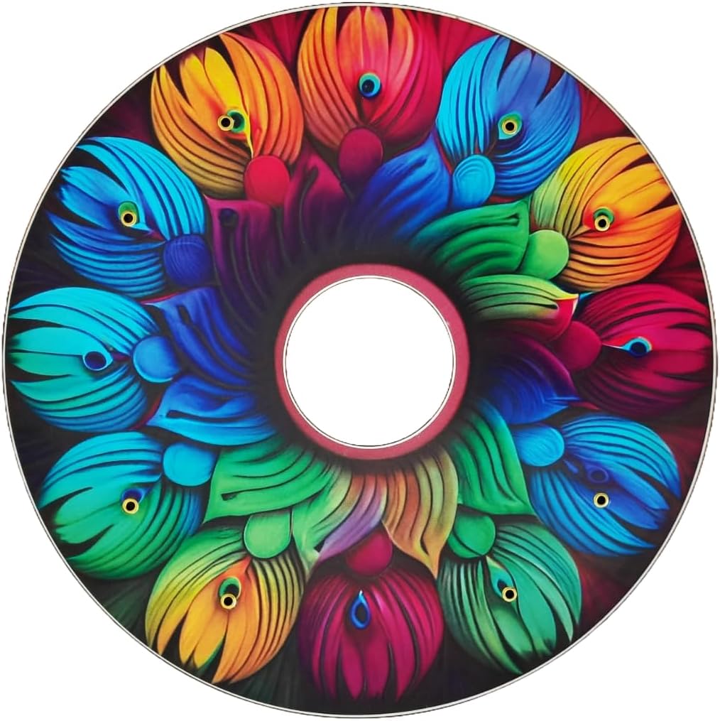 Wheelchair Memorial Day Wheel Covers, Cute Wheelchair Accessories, Enhances Aesthetics, Easy Install/Remove, Lightweight, Waterproof (Perfect Peacock)