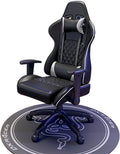 JSWHYBD Gaming Chair with Footrest Comfortable High Back Office Chair Big and Tall Ergonomic Desk Chair with Lumbar Support Swivel Seat and Headrest 400lb Havefootrest Black