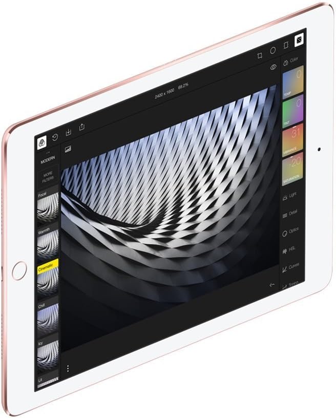 iPad Pro 9.7-inch (32GB, Wi-Fi + Cellular, Rose Gold) 2016 Model (Renewed)