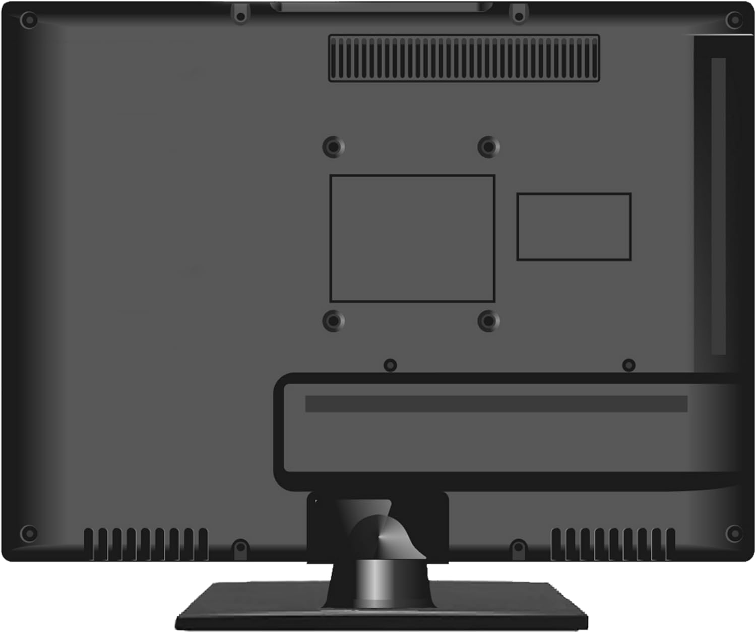 Supersonic SC-1520VTV 15.6 inch Smart AC/DC LED TV, Powered by VIDAA, 1080p, WiFi, Built-in Speakers, USB, 3X HDMI ARC, For Kitchen, RV, Boat, Truck, Playroom, Room, Remote, DC Car Cord INCLUDED-Black