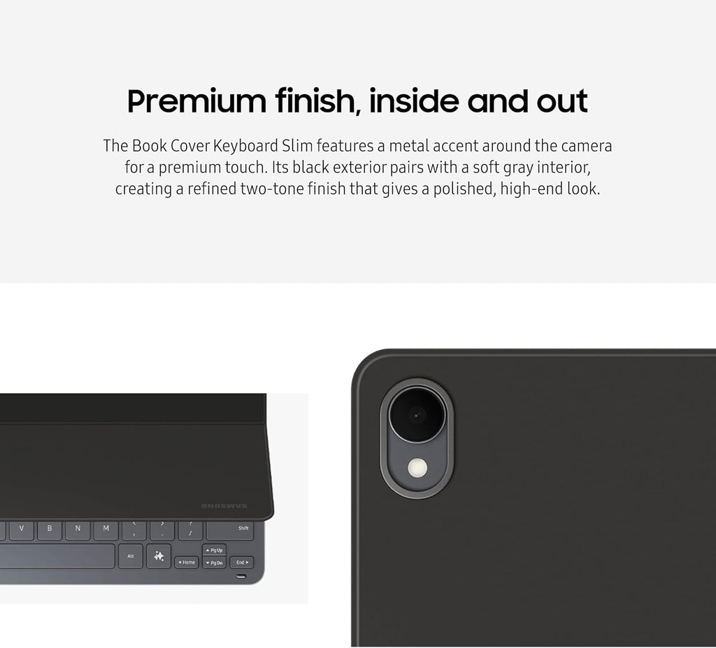Samsung Galaxy Tab S11 Book Cover Keyboard Slim, AI Key Ready, PC-Like Experience, Sleek, US Version, Black