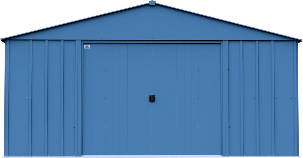 Arrow Classic Metal Shed, 14 x 14, Blue Grey