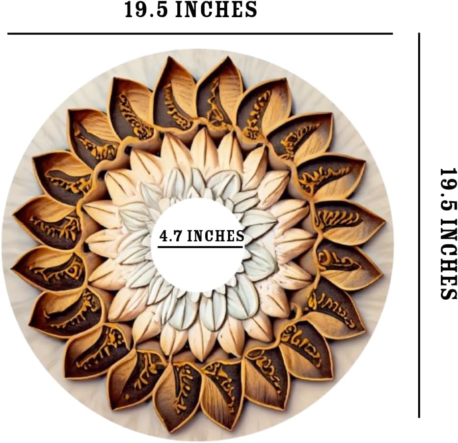 Designer Cover for Wheelchair Wheels, Waterproof, Enhances Aesthetics, Easy Install/Remove, Lightweight, (Woodland Blossom)