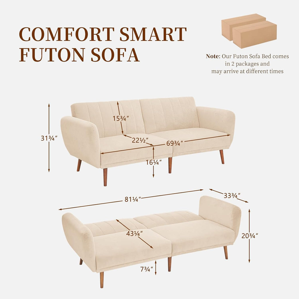 Furnimart Sleeper Sofa with Pull-Out Bed
