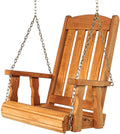 Amish Casual Heavy Duty Mission Pressure Treated Swing Chair (Cedar Stain)