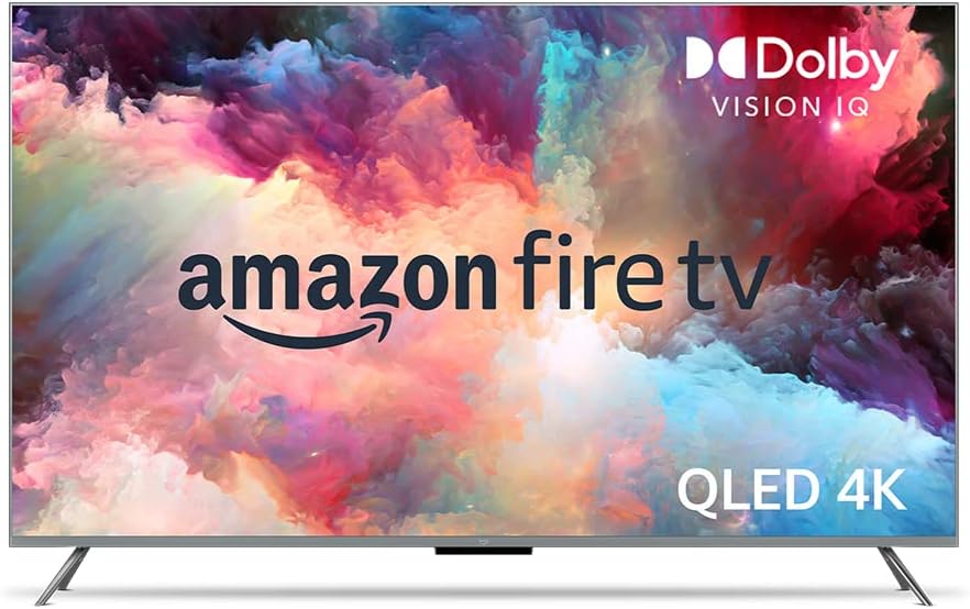 Amazon Fire TV 75' Omni QLED Series 4K UHD smart TV, Dolby Vision IQ, Fire TV Ambient Experience, local dimming, hands-free with Alexa