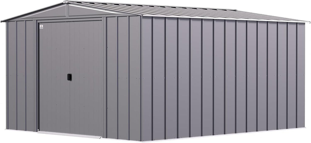 Arrow Classic Steel Storage Shed, 10x12, Charcoal