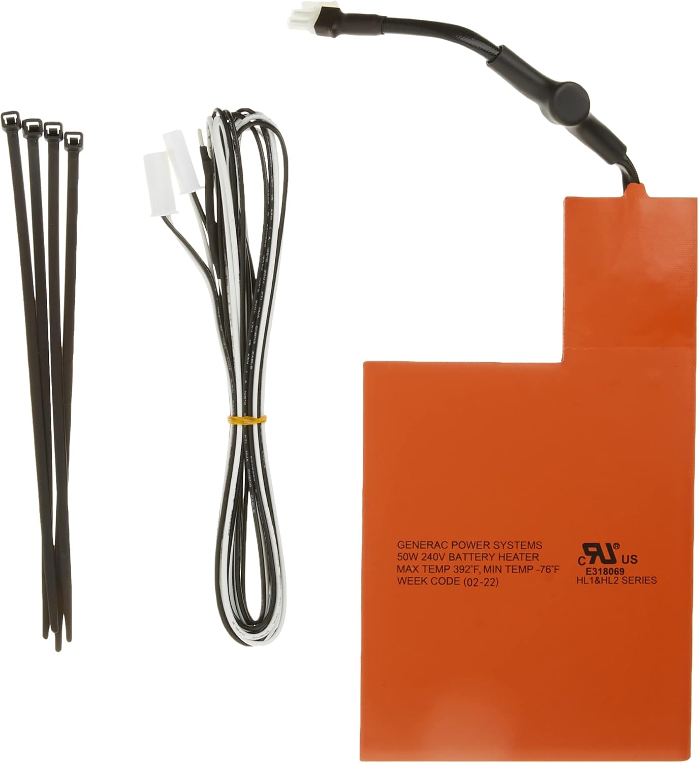Generac 7101 Battery Heater Pad for 9kW-22kW Air Cooled Standby Generators - Maintain Optimum Battery Performance