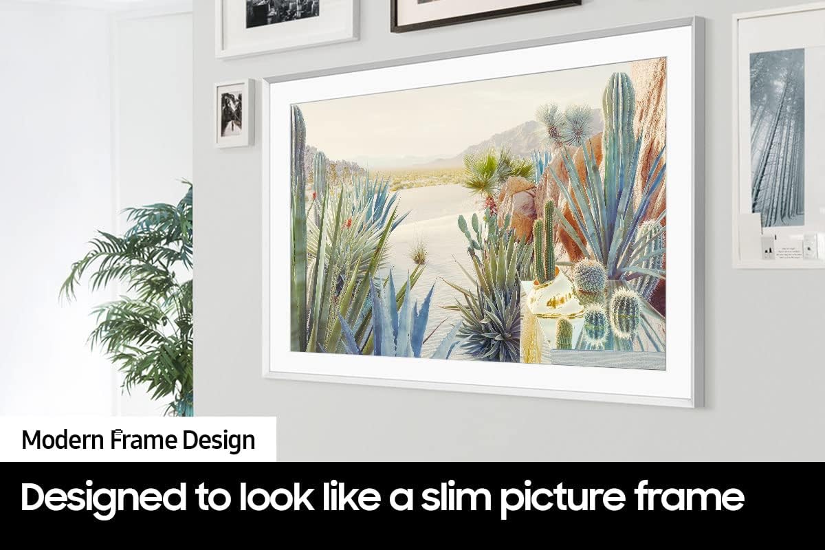 Samsung 32-Inch Class QLED The Frame LS03C Series, 1080p Resolution, Quantum HDR, Art Mode, Anti-Reflection Matte Display, Slim Fit Wall Mount Included, Smart TV w/Alexa Built-in (QN32LS03CB)
