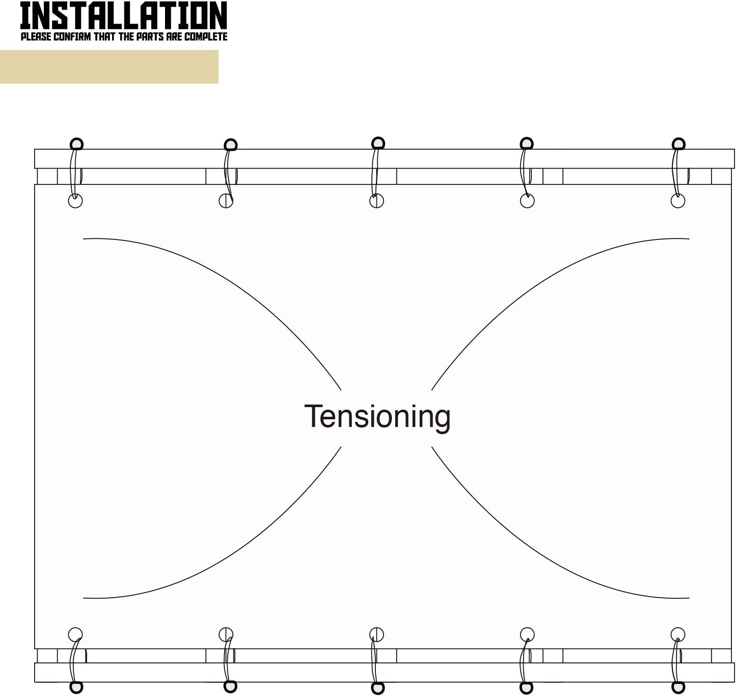 TANG 8' x 4' Outdoor Universal Pergola Replacement Cover Canopy Waterproof with Grommets Weight Rods Sun Shade Panel for Patio Backyard Turquoise Green