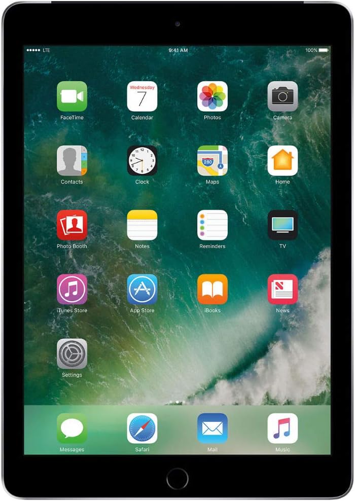 2017 Apple iPad (9.7-inch, WiFi + Cellular, 128GB) - Space Gray (Renewed)