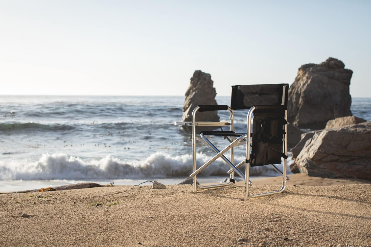PICNIC TIME NCAA Stanford CardinalSports Chair with Side Table - Beach Chair - Camp Chair for Adults