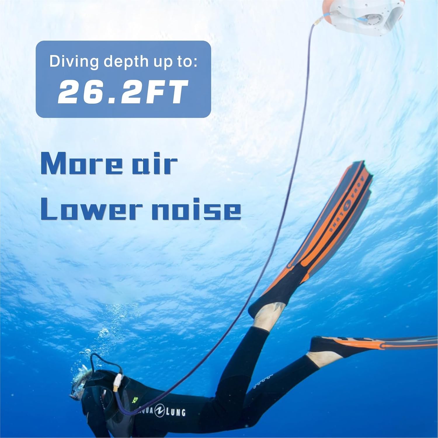 Air 1, Airline Approved Scuba Diving Ventilator, Tankless Diving System, Portable Rechargeable Scuba Diving Tank, Waterproof Air Compressor, Swimming Pool Toys Diving Toys