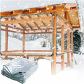Zanotva 14 Mil Vinyl Curtains Pergola Cover Waterproof Side Panels，Weatherproof Heavy Duty Clear Tarp for Gazebo, Porch, Cabana (Size : 20x8ft(6x2.5m))