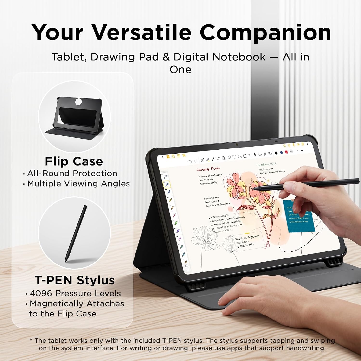 TCL NXTPAPER 11 Gen 2 Android Tablet, 11' Drawing Pad & Digital Notebook, Stylus & Flip Case Included, NXTPAPER 4.0 Display, Android 15, AI Tools, 6+6GB RAM, 64GB Storage, 8000mAh Battery, Gray