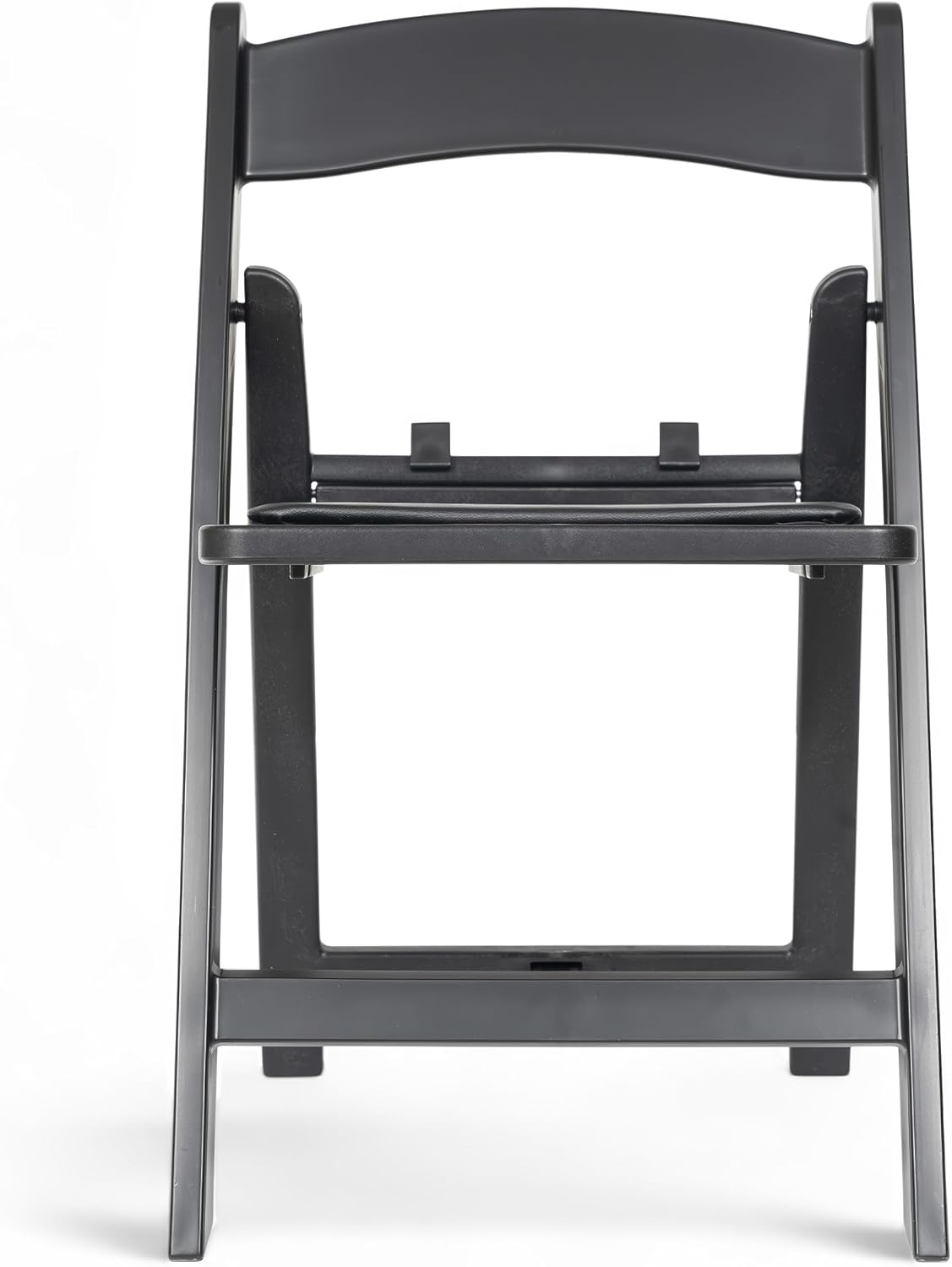 Flash Furniture Hercules Set of 10 Kids Black Resin Folding Chair with Black Vinyl Padded Seat