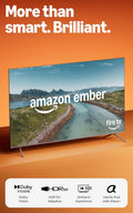 Amazon Ember 65' QLED Series with Fire TV (newest model), 4K Ultra HD smart TV, HDR10+, Dolby Vision, Dolby Audio, quad-core processor, find shows faster with Alexa+
