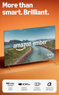 Amazon Ember 75' QLED Series with Fire TV (newest model), 4K Ultra HD smart TV, HDR10+, Dolby Vision, Dolby Audio, quad-core processor, find shows faster with Alexa+