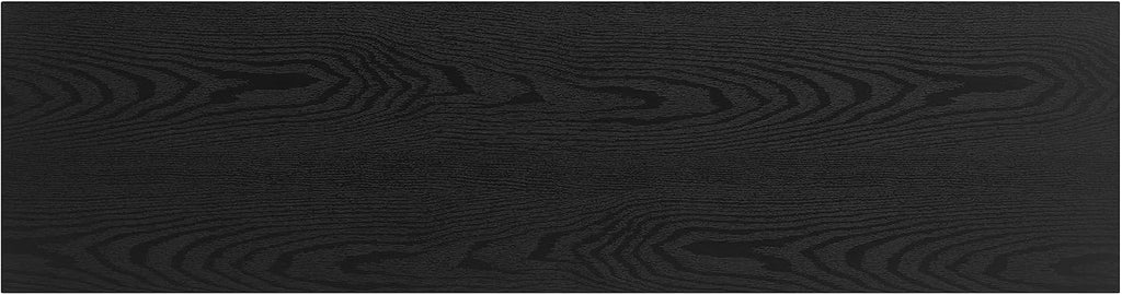 Henn&Hart Hanson, 57' Rectangular TV Stand, Black Grain