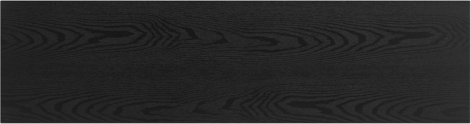 Henn&Hart Hanson, 57' Rectangular TV Stand, Black Grain