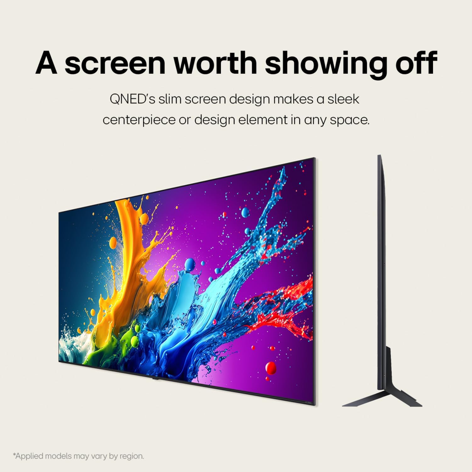 LG 65-Inch Class QNED80T Series LED Smart TV 4K Processor Flat Screen with Magic Remote AI-Powered with Alexa Built-in (65QNED80TUC, 2024)