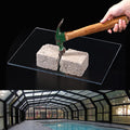 5mm Transparent Polycarbonate Sheet, Plastic Roof Panels, Patio Roof Cover, Clear Plastic Sheet Acrylic Board, for DIY Projects, Art, Display Usef(40x150cm/16x59in)