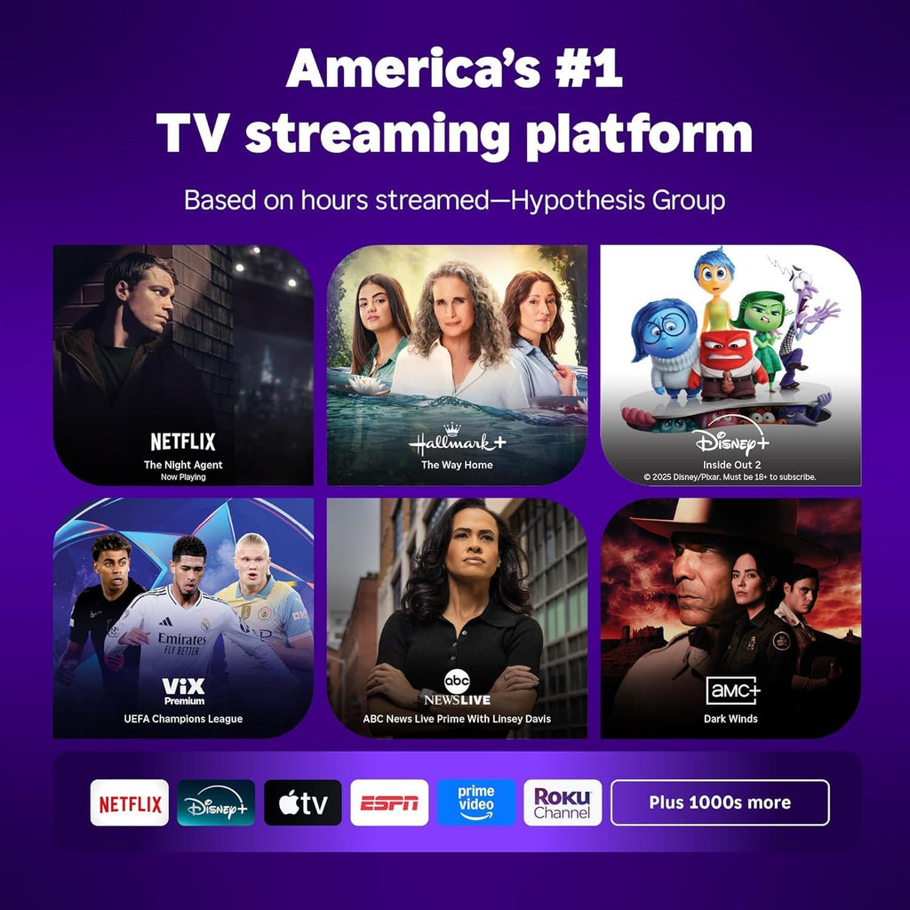 Roku 40-Inch Select Series Full HD Smart TV Bundle – 1080p LED Display, Dolby Audio, Compatible with Alexa, Voice Remote, Bluetooth Mode, w/AUX HDMI Cable, CPS 1-Year Protection Plan + Streaming kit