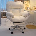 Gaming Chair with Footrest, Adjustable 90°~160° High Back Office Chair with Adjustable Armrests and Lumbar Support, Ergonomic Game Chair with Roller for Bedroom